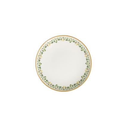 Jídelní sada 24 ks krémová/béžová/zelená/porcelán