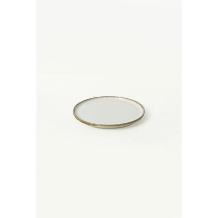 Jídelní sada 24 ks krémová/hnědá/keramika