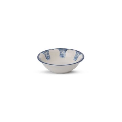 Jídelní sada 24 ks modrá/bílá/porcelán