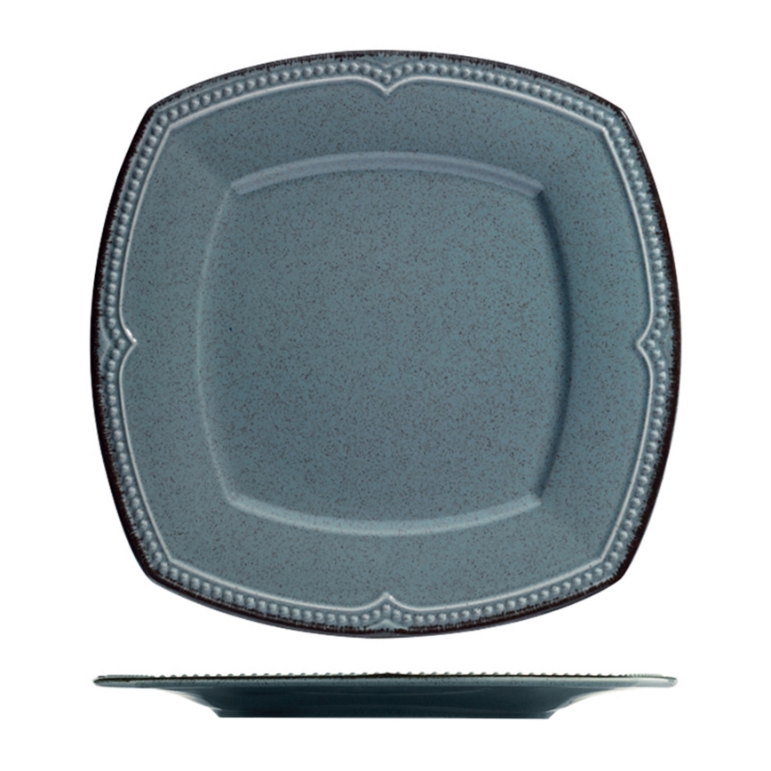 Jídelní sada 24 ks modrá/porcelán