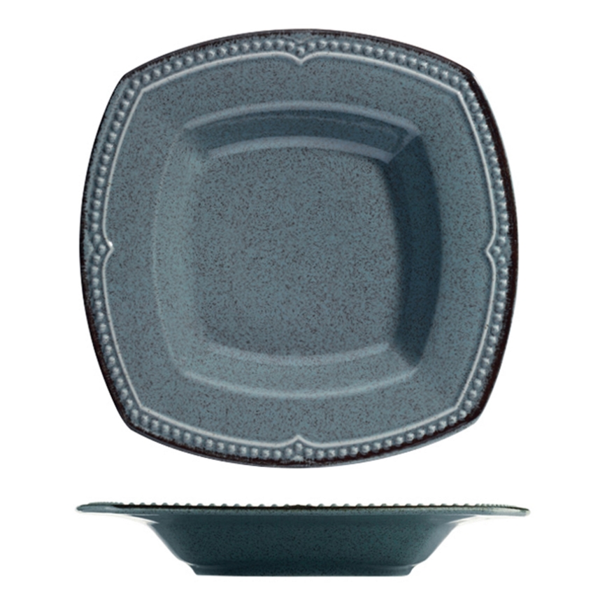 Jídelní sada 24 ks modrá/porcelán