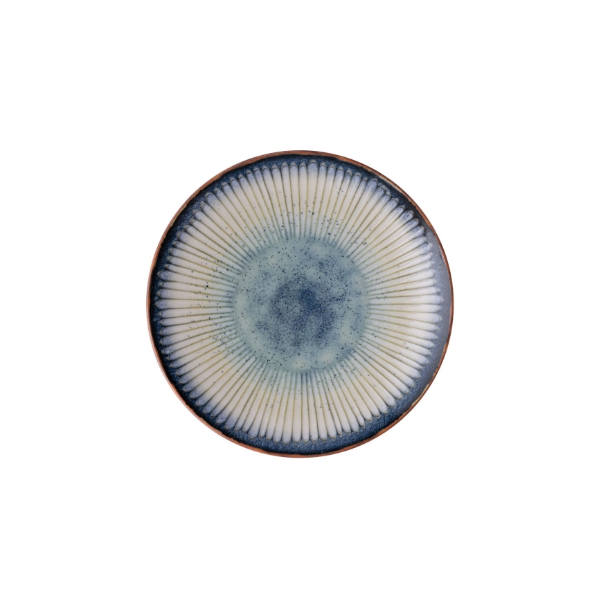 Jídelní sada 24 ks modrá/porcelán