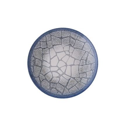 Jídelní sada 24 ks modrá/porcelán