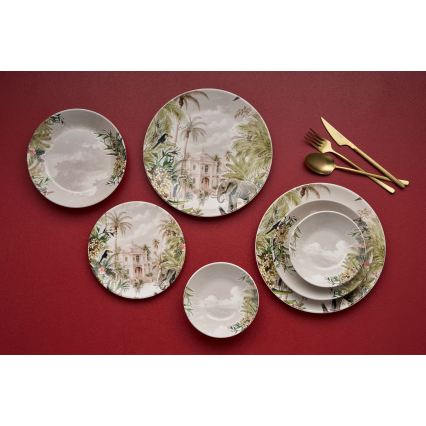 Jídelní sada 24 ks pestrobarevná/keramika