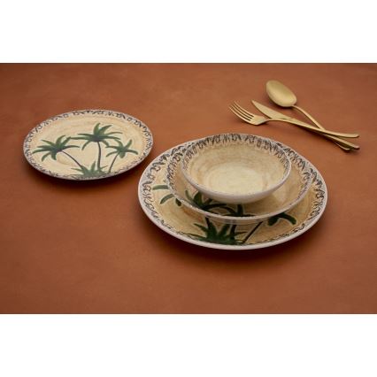 Jídelní sada 24 ks pestrobarevná/keramika