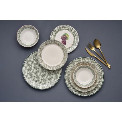 Jídelní sada 24 ks pestrobarevná/keramika