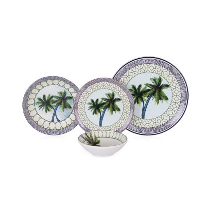 Jídelní sada 24 ks pestrobarevná/keramika