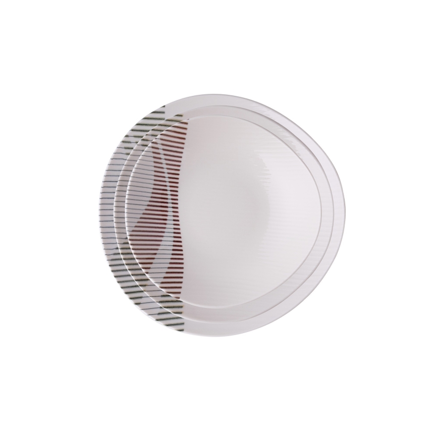 Jídelní sada 24 ks pestrobarevná/porcelán