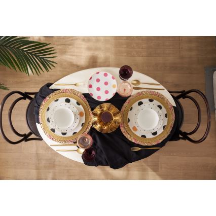 Jídelní sada 24 ks pestrobarevná/porcelán