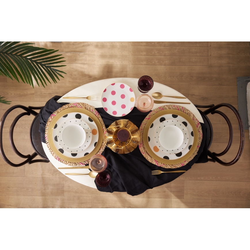 Jídelní sada 24 ks pestrobarevná/porcelán