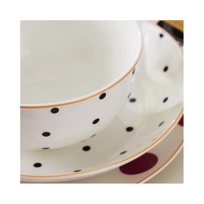 Jídelní sada 24 ks pestrobarevná/porcelán