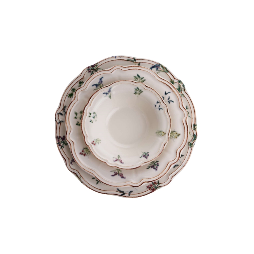 Jídelní sada 24 ks pestrobarevná/porcelán