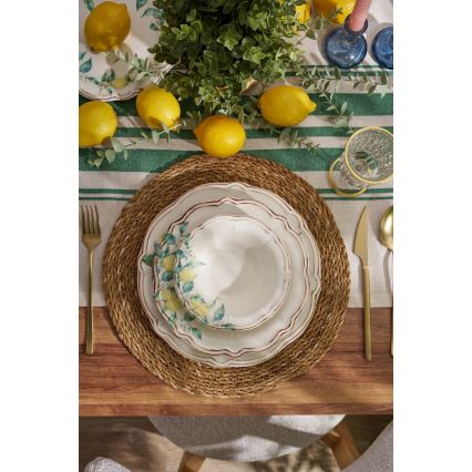 Jídelní sada 24 ks pestrobarevná/porcelán