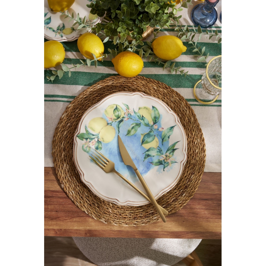 Jídelní sada 24 ks pestrobarevná/porcelán