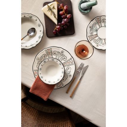 Jídelní sada 24 ks pestrobarevná/porcelán