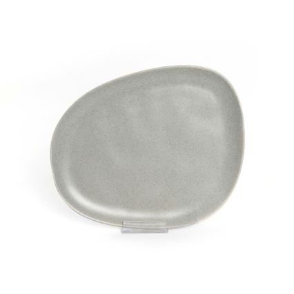 Jídelní sada 24 ks šedá/kamenina