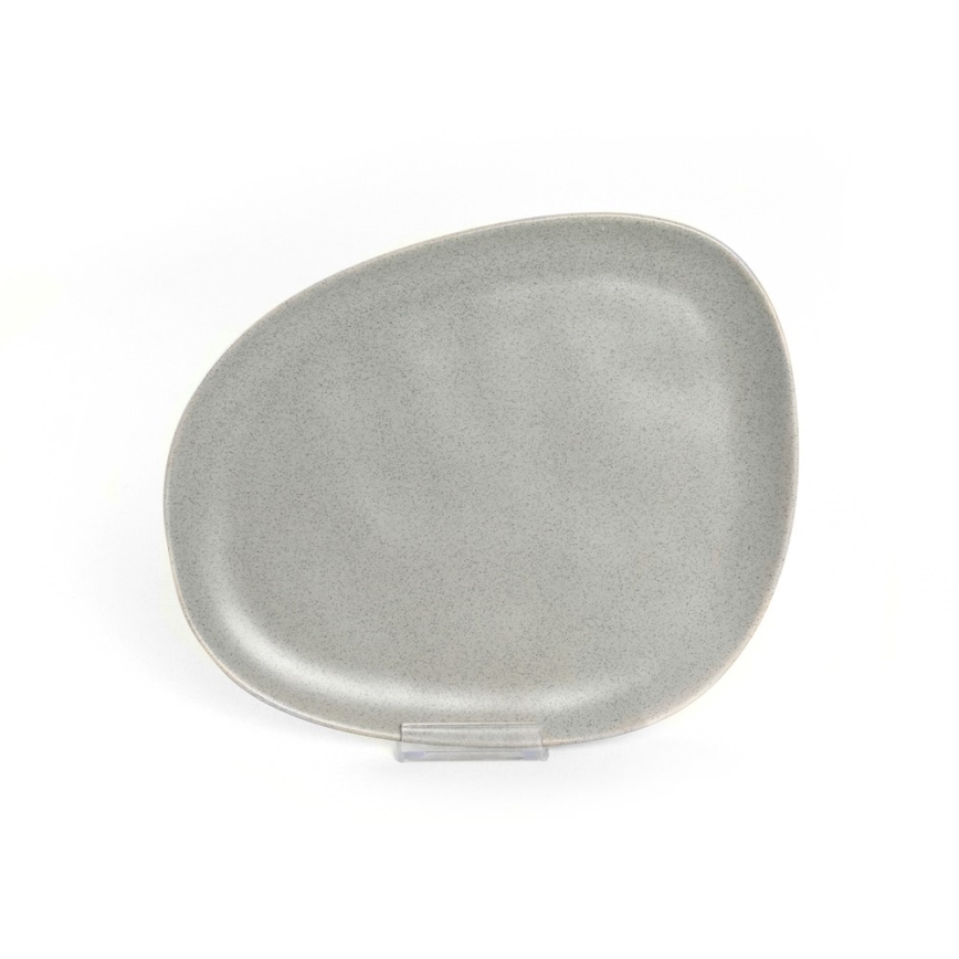 Jídelní sada 24 ks šedá/kamenina