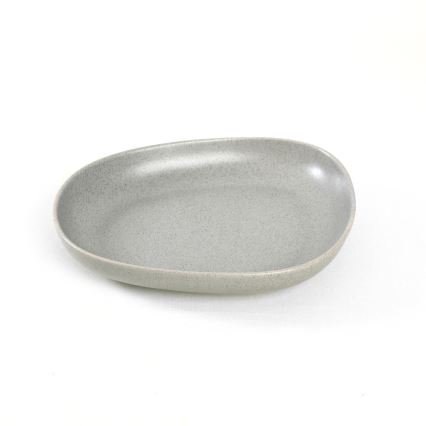 Jídelní sada 24 ks šedá/kamenina