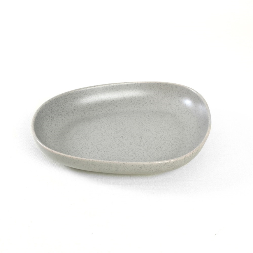 Jídelní sada 24 ks šedá/kamenina