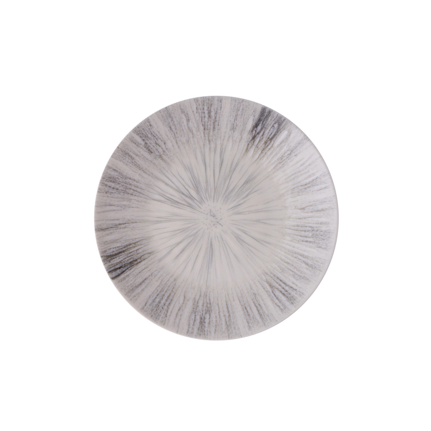 Jídelní sada 24 ks šedá/porcelán