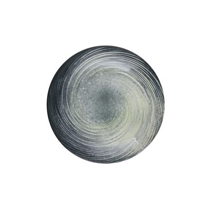 Jídelní sada 24 ks zelená/černá/porcelán