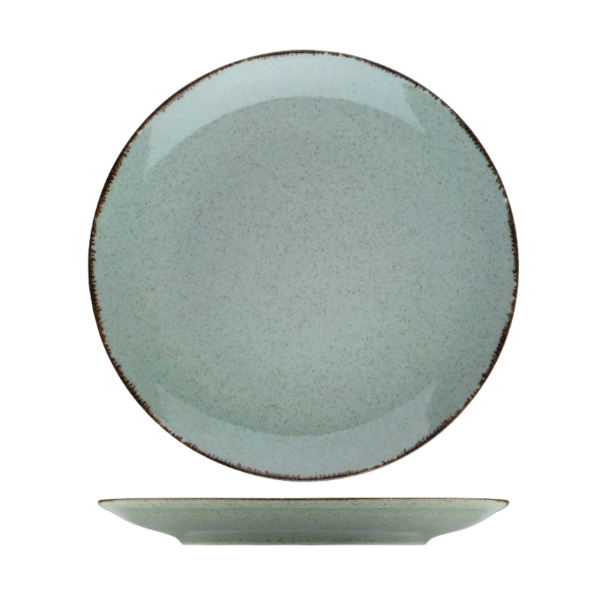 Jídelní sada 24 ks zelená/porcelán