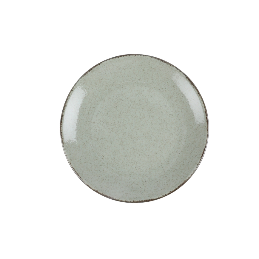 Jídelní sada 24 ks zelená/porcelán
