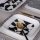 Jídelní sada 26 ks bílá/černá/porcelán