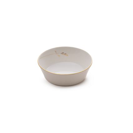 Jídelní sada 27 ks bílá/zlatá/porcelán