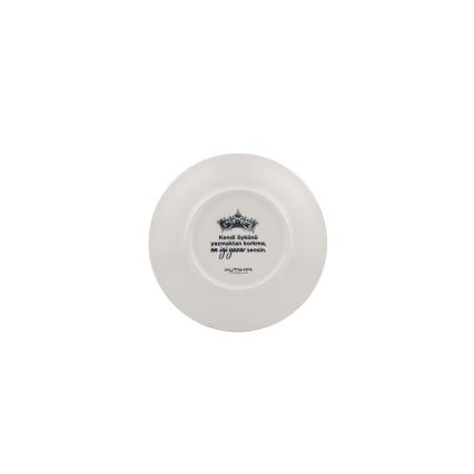 Jídelní sada 4 ks černá/bílá/porcelán