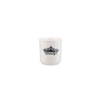 Jídelní sada 4 ks černá/bílá/porcelán