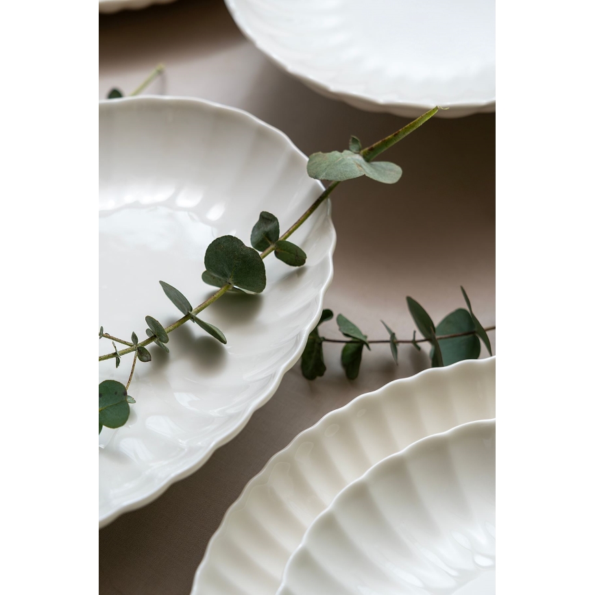 Jídelní sada 52 ks bílá/porcelán