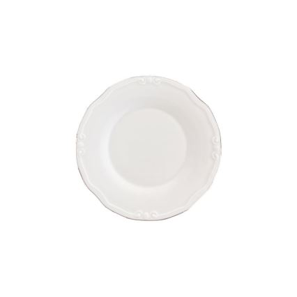 Jídelní sada 53 ks bílá/stříbrná/porcelán