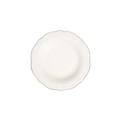 Jídelní sada 53 ks bílá/stříbrná/porcelán