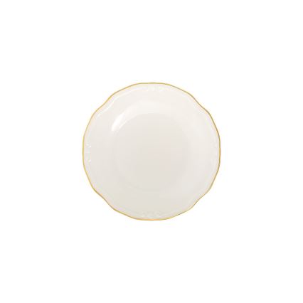 Jídelní sada 53 ks bílá/zlatá/porcelán