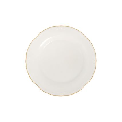 Jídelní sada 53 ks bílá/zlatá/porcelán