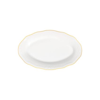 Jídelní sada 53 ks bílá/zlatá/porcelán