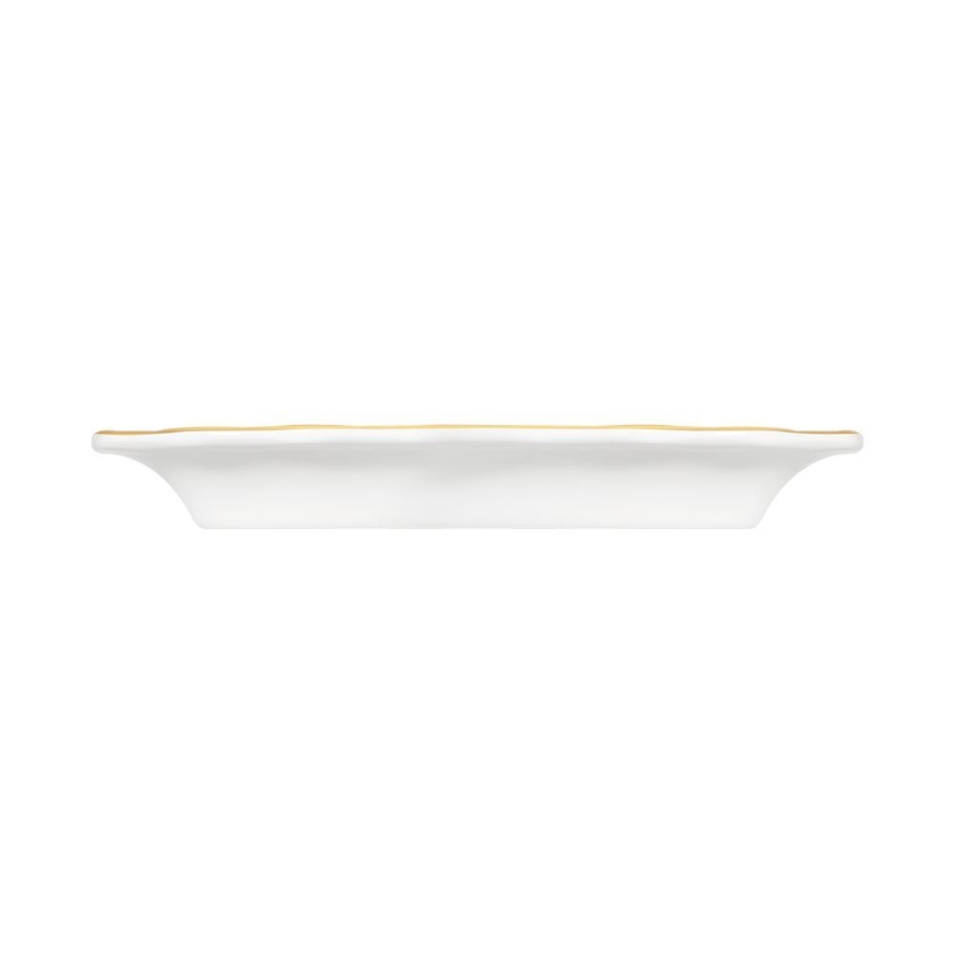 Jídelní sada 53 ks bílá/zlatá/porcelán