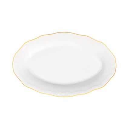 Jídelní sada 53 ks bílá/zlatá/porcelán