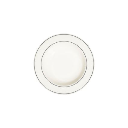 Jídelní sada 53 ks krémová/stříbrná/porcelán