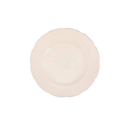 Jídelní sada 54 ks bílá/měděná/kostní porcelán