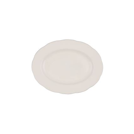 Jídelní sada 54 ks bílá/stříbrná/kostní porcelán