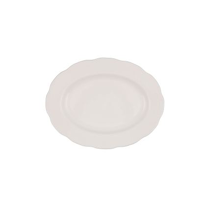 Jídelní sada 54 ks bílá/stříbrná/kostní porcelán