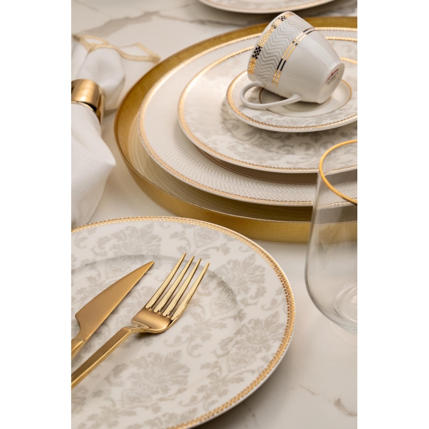 Jídelní sada 68 ks pestrobarevná/kostní porcelán