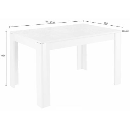 Jídelní stůl ARIA bílá