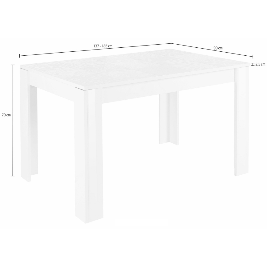 Jídelní stůl ARIA bílá