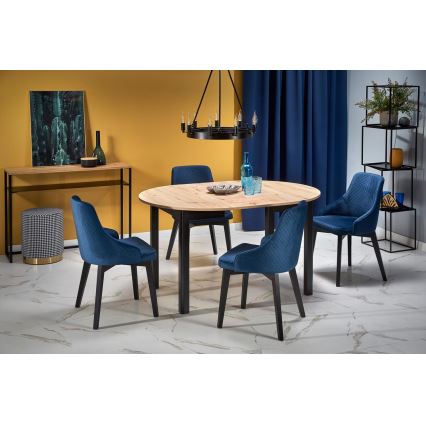 Jídelní stůl CALMIO dub artisan/černá