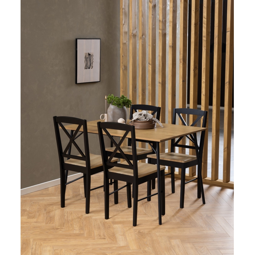 Jídelní stůl CARYS 120x80 cm dub