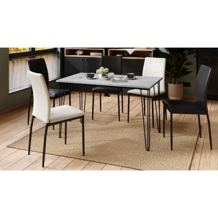 Jídelní stůl HALIJA 120x70 cm šedá beton