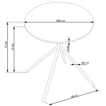 Jídelní stůl HOMORA černá